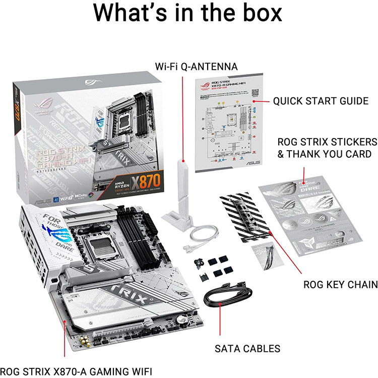 خرید مادربرد Asus ROG Strix X870-A Gaming WIFI - فرم ATX - چیپست AMD